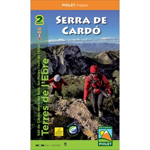 MAPA PIOLET 1:20.000 SERRA DE CARDÓ VALL DE CARDÓ, SERRA DEL BOIX, LES MOLES I COLL DE L'ALBA. TERRES DE L'EBRE