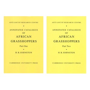 ANNOTATED CATALOGUE OF AFRICAN GRASSHOPPERS. 2 VOLUME SET