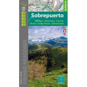 MAPA ALPINA 1:40.000. SOBREPUERTO. PELOPÍN, MANCHOYA, CANCIÁS, OTURIA, SANTA OROSIA Y SOBREMONTE