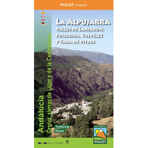 MAPA PIOLET 1:25.000. LA ALPUJARRA. VALLES DE LANJARÓN, POQUEIRA, TREVÉLEZ Y TAHA DE PITRES