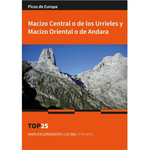 MAPA EXCURSIONISTA 1:25.000 MACIZO CENTRAL O DE LOS URRIELES Y MACIZO ORIENTAL O DE ANDARA TOP 25