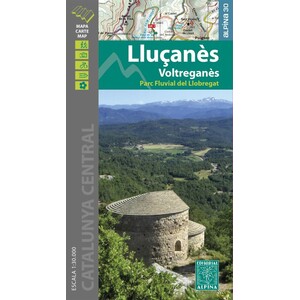 MAPA ALPINA 1:30.000. LLUÇANES. VOLTREGANÈS. PARC FLUVIAL DEL LLOBREGAT