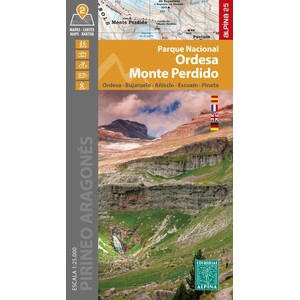 MAPA ALPINA 1:25.000. PARQUE NACIONAL DE ORDESA Y MONTE PERDIDO. CARPETA
