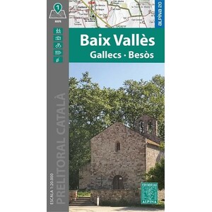 MAPA ALPINA 1:20.000. BAIX VALLÈS. GALLECS - BESÒS  (MAPA + CARPETA DESPLEGABLE)