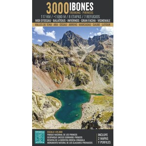 2 MAPAS ALPINA 1:25.000 3000 IBONES. TREKKING PIRINEOS