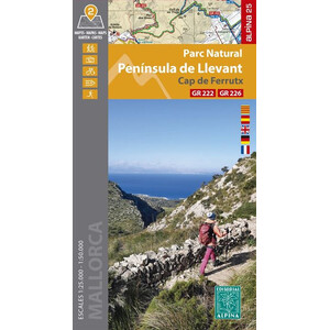 MAPA ALPINA. PARC NATURAL DE LA PENÍNSULA DE LLEVANT. CAP DE FERRUTX. 2 MAPES 1:25.000 / 1:50.000
