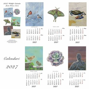 2027 WILDLIFE CALENDAR. LUCÍA GÓMEZ SERRA