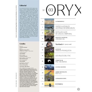 ORYX, LA REVISTA DE L'AMANT DE LA NATURA. NÚMERO 03. VERSIÓ IMPRESA EN CATALÀ._1