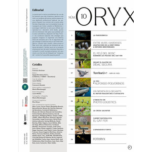 ORYX, LA REVISTA DE L'AMANT DE LA NATURA. NÚMERO 10. VERSIÓ IMPRESA EN CATALÀ. 2