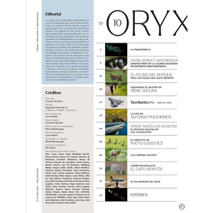 ORYX, LA REVISTA DEL AMANTE DE LA NATURALEZA. NÚMERO 10. VERSIÓN IMPRESA EN CASTELLANO. 2