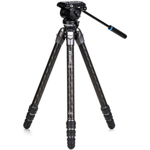 BENRO KIT TRÍPODE DE FIBRA DE CARBONO TORTOISE 34CLV Y RÓTULA S4PRO