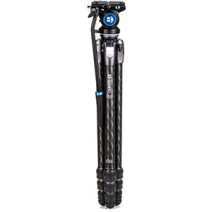 BENRO KIT TRÍPODE DE FIBRA DE CARBONO TORTOISE 34CLV Y RÓTULA S4PRO_1