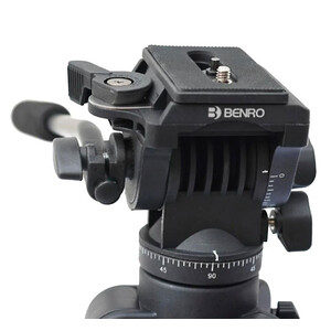 TRÍPODE BENRO T980EX CON RÓTULA DE VIDEO_1