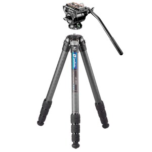 LEOFOTO KIT COMPUESTO POR TRÍPODE DE FIBRA CARBONO RANGER LS-284C Y RÓTULA FLUIDA BV-5